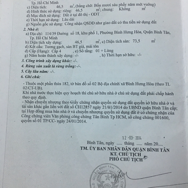 Bán nhà 4*11 Đường số 18(M1) phường Bình Hưng Hòa Bình Tân