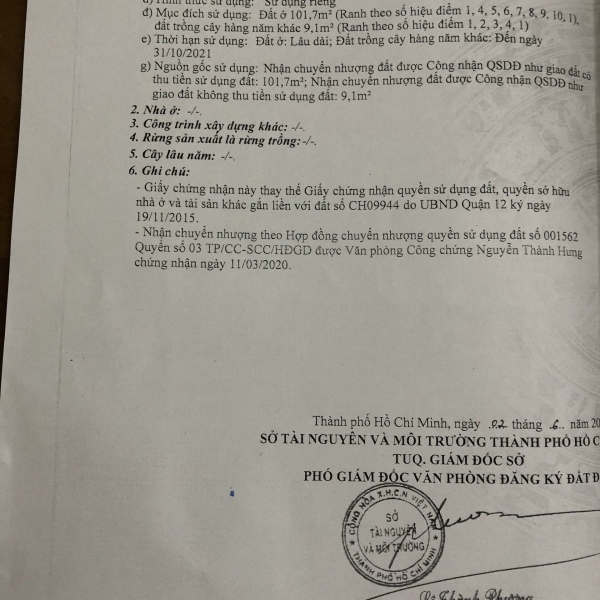 Đất hai mặt tiền phường Thạnh Xuân, Q 12, Tp. HCM.