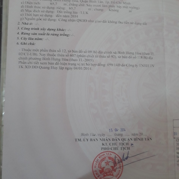 Bán đất đường số 9, Bình Hưng Hòa ,Bình Tân