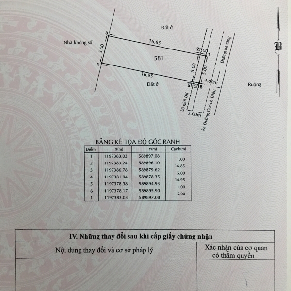 Bán đất ở 5*18 m   2,65 tỷ , sổ  riêng  Bình Chánh
