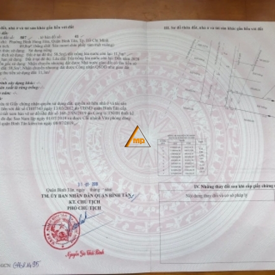 Bán đất ở đường Lê Trọng Tấn, P. Bình Hưng Hoà , Bình Tân.