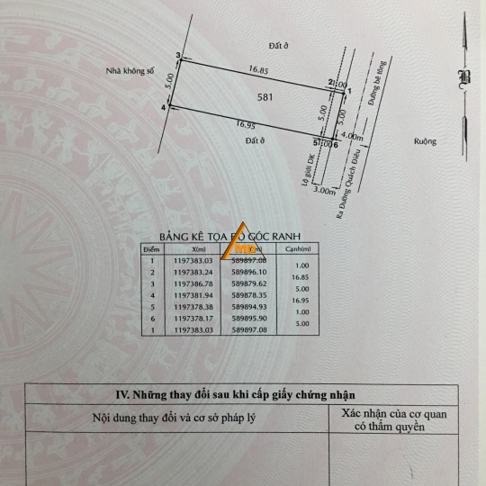 Bán đất sổ hồng riêng 89 m  đường Quách Điêu, Vĩnh Lộc A, Bình Chánh